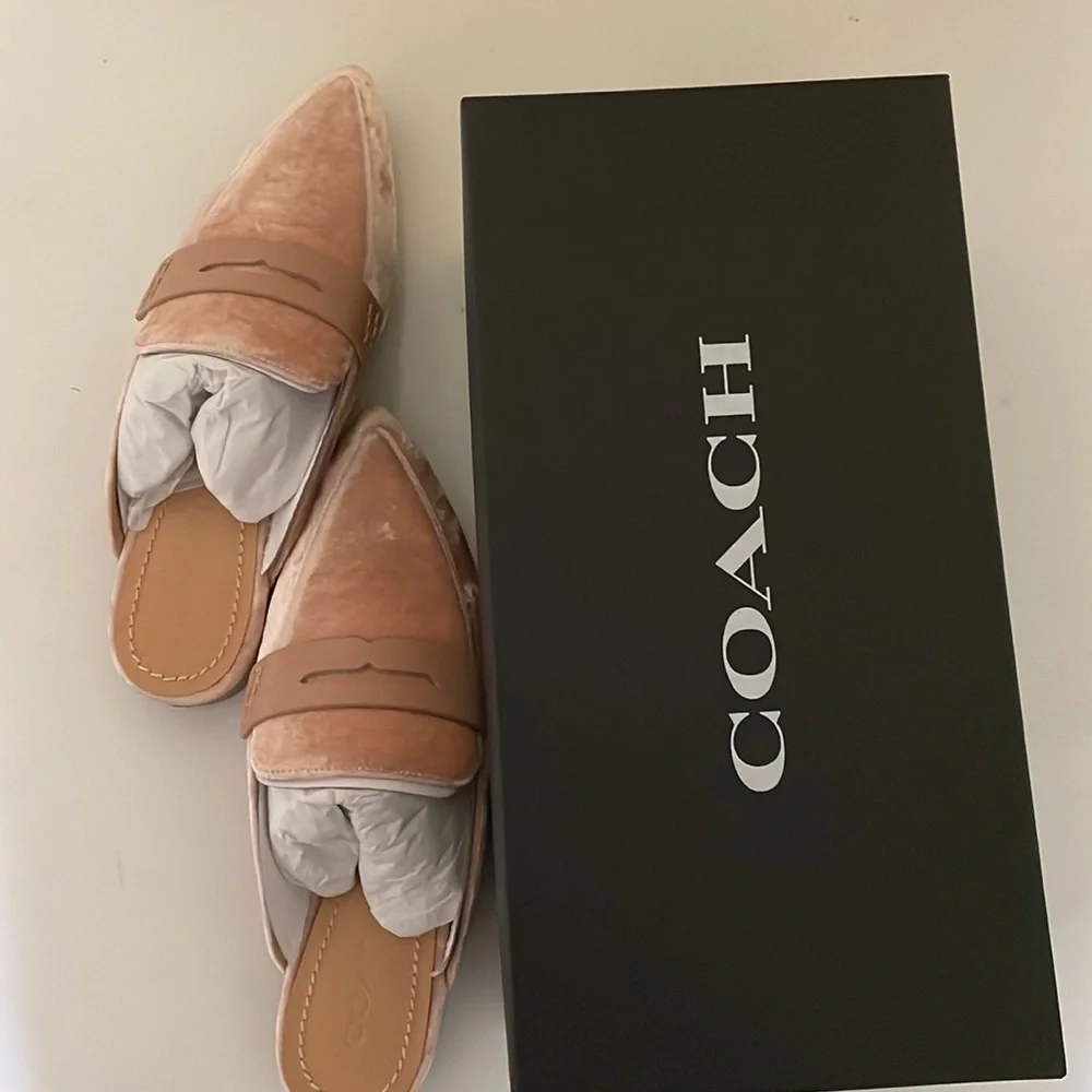 Coach Nova Lof Velvet Mules - Picture 5 of 5
